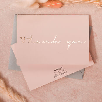 Gold Foil Wedding Thank You Cards Multi Pack, 7 of 7