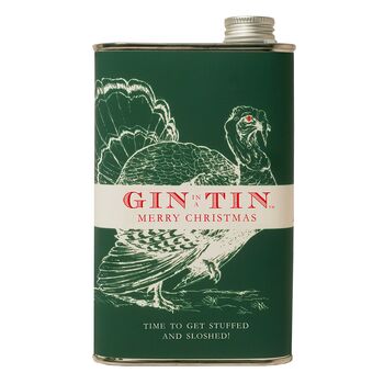 Personalised Christmas Gin, In Festive Tins, 2 of 2