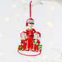 Personalised Single Dad And Children Christmas Decoration, thumbnail 2 of 6