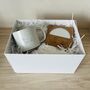 Dachshund Gift Box With Tea/ Coffee Mug And Engraved Wood And Marble Coaster Presented In A Gift Box, thumbnail 1 of 7