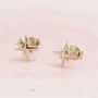 Mother Child Star Earrings Silver, Gold/Rose Vermeil, thumbnail 2 of 6