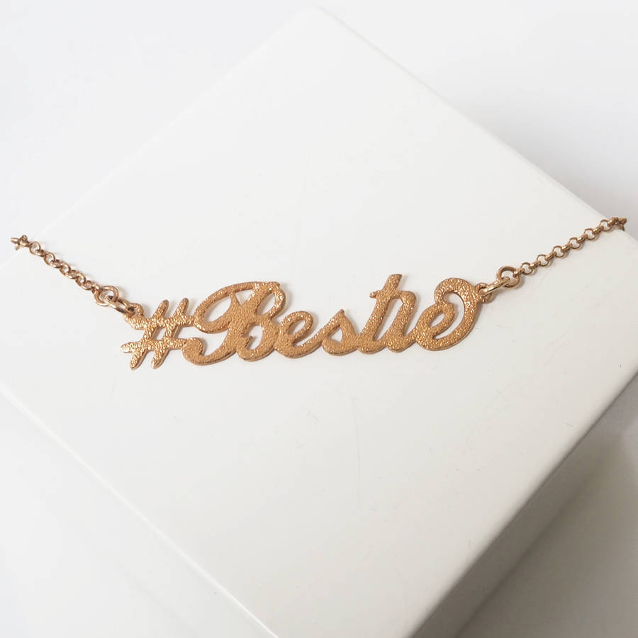 hashtag bestie bracelet by anna lou of london