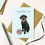 Black Labrador Mother's Day Card, thumbnail 1 of 1