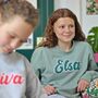 Personalised Child's 'Retro Print' Sweatshirt, thumbnail 1 of 9