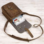 Personalised Buffalo Leather Satchel Style Shoulder Bag, thumbnail 6 of 10
