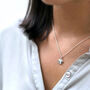 Solid Sterling Silver Heart Necklace, thumbnail 5 of 6