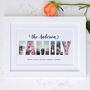 Personalised Photos Inside Family Word Art, thumbnail 6 of 11