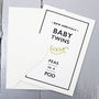 New Baby Twins Card, thumbnail 1 of 4