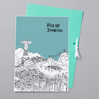 Personalised Rio De Janeiro Print, 9 of 10