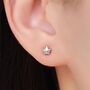 Aurora Ab Cz Star Stud Earrings In Sterling Silver, thumbnail 1 of 11