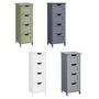 White Slim Storage Cabinet With Four Drawers, thumbnail 10 of 10