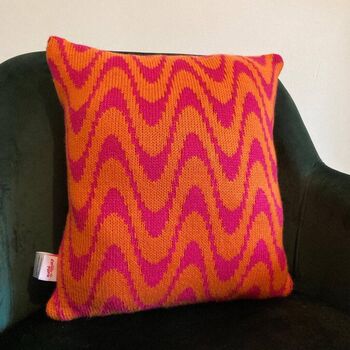 Shockwave Knitted Cushion, 10 of 12