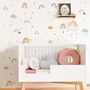 Rainbow Clouds Pastel Kids Wall Stickers Decals, thumbnail 3 of 4