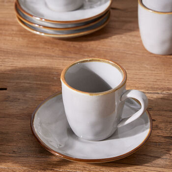 Seda Grey Ceramic Cup And Saucer, 3 of 3