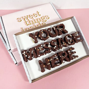 Personalised Brownie Message Box, 2 of 5