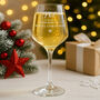 Personalised Funny Christmas Wine Glass, thumbnail 2 of 6
