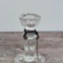 Clear Glass Candlestick, 11cm, thumbnail 2 of 3