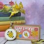 Hot And Hexy! Mini Matchbox Cross Stitch Kit, thumbnail 1 of 6