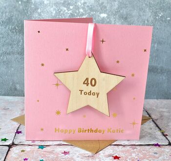 Personalised Birthday Foiled Decoration Card, 3 of 4