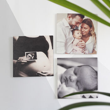 First Father's Day Wooden Photos Letter Box Gift Set, 2 of 10