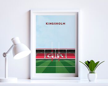 Contemporary Rugby Stadium Print Gift, Framed Or Unframed, 7 of 10