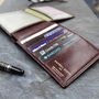 Personalised Leather Trifold Wallet. 'The Gallucio', thumbnail 10 of 12