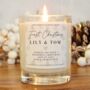 First Christmas Couple's Christmas Gift Scented Candle, thumbnail 1 of 5