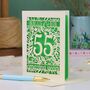 Emerald Wedding Anniversary Card 55 Amazing Years, thumbnail 1 of 7