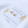 Birthday Gift For Her – Gold Vermeil Birthstone Crystal Stud Earrings, thumbnail 9 of 10