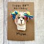 Personalised Age Name Llama Crochet Birthday Card Handmade, thumbnail 9 of 12