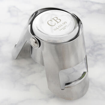 Personalised Monogram And Date Bottle Stopper, 3 of 7