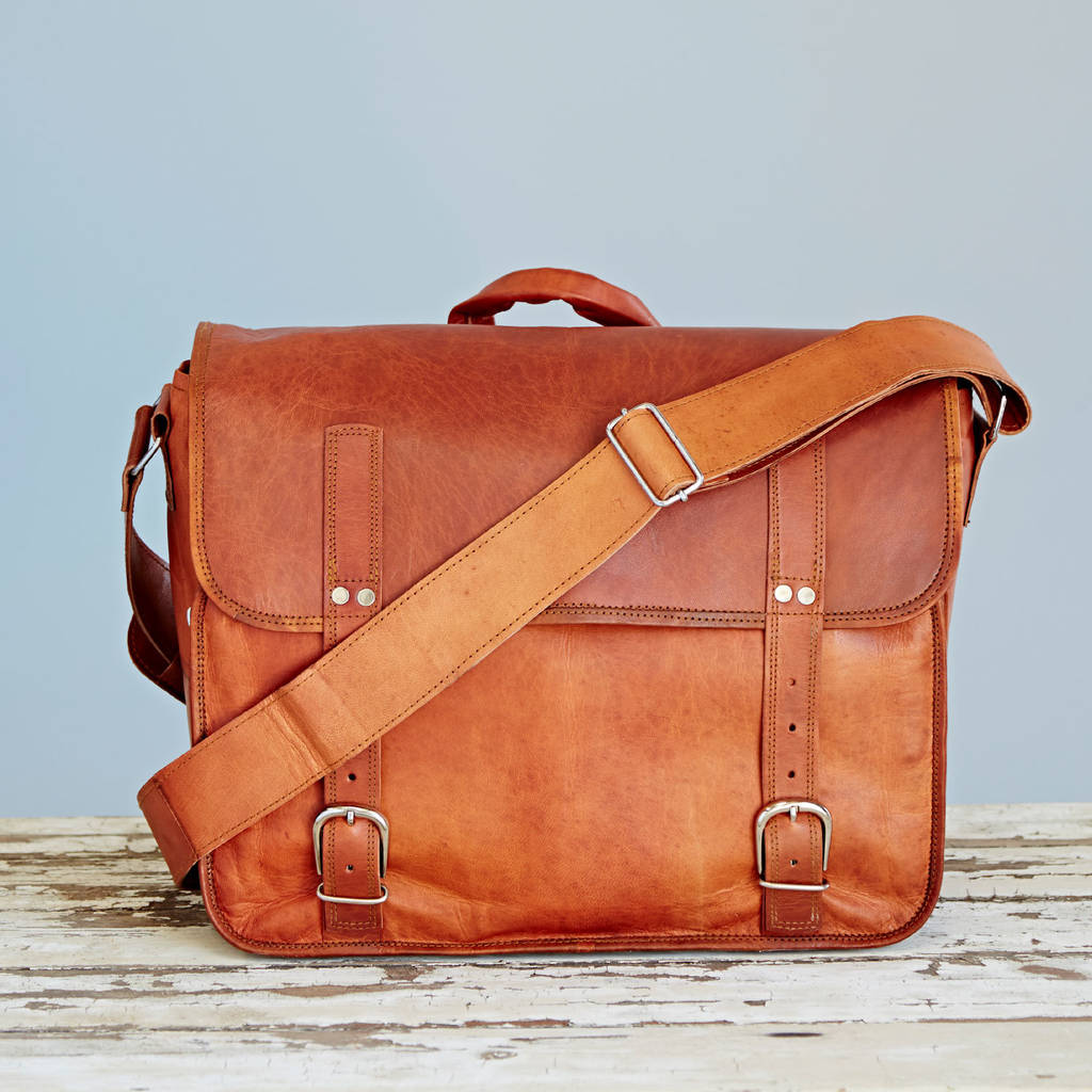 Personalised Leather Camera Bag By Paper High | notonthehighstreet.com