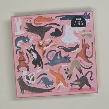 Yoga For Cats 500 Piece Jigsaw Puzzle, 2 of 2