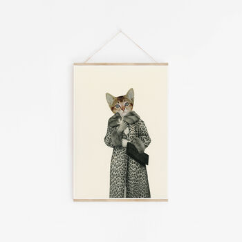 Kitten Dressed As Cat Art Print, 3 of 8