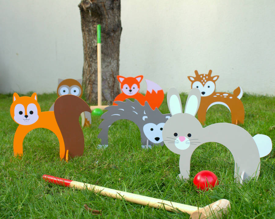 Woodland Animal Croquet Set By Little Ella James | notonthehighstreet.com