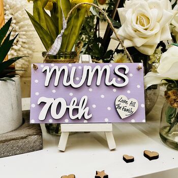 Best Mum Christmas Gift For Her Card Alternative Sign, 4 of 4