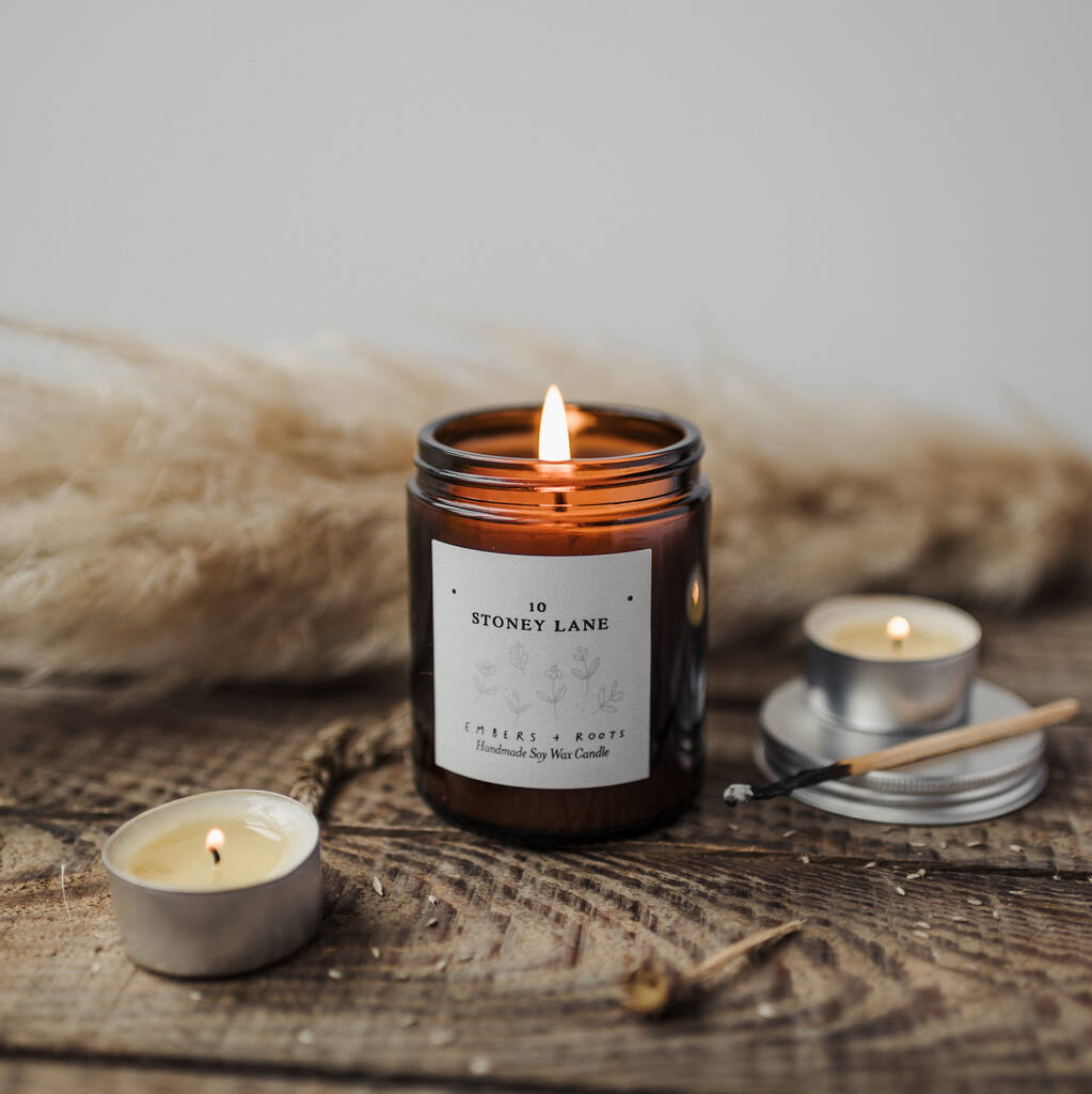 Personalised New Home Candle Gift By Embers & Roots