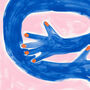 Hand Painted Hug Print, thumbnail 3 of 3