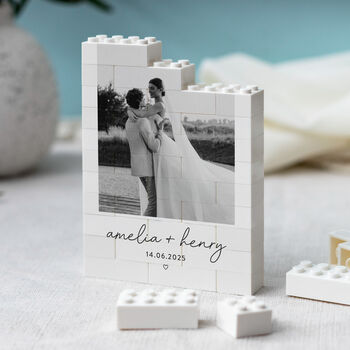 Personalised Wedding Keepsake Photo Block Gift, 10 of 10