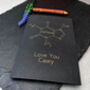 Personalised Coffee Molecule Chemistry Gold Foil Card, thumbnail 7 of 10