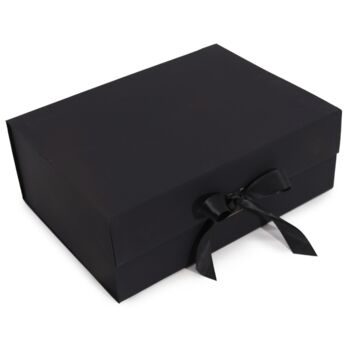 Black Luxury Ribbon Gift Box, 4 of 7