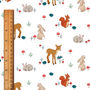 Forest Friends White Organic Cotton Fabric, thumbnail 2 of 2