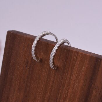 Sterling Silver Crystal Encrusted Ear Cuffs, 7 of 12