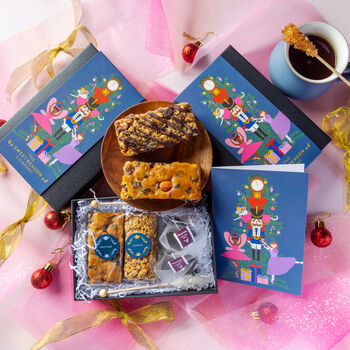 Christmas 'Nutcracker' Fruit Cake And Flapjack Tea, 3 of 4