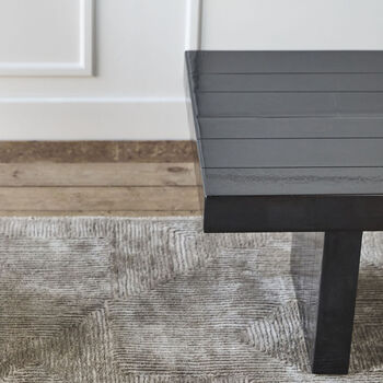 Brick Glossy Black Tiled Coffee Table, 3 of 4