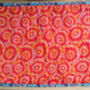 Quilted Sari Fabric Placemats, Cotton Sari Dining Table Mats, Set Of Two Mats, Fair Trade, thumbnail 3 of 6