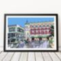 Crucible And Lyceum Theatre, Sheffield Illustration Art Print, thumbnail 1 of 3