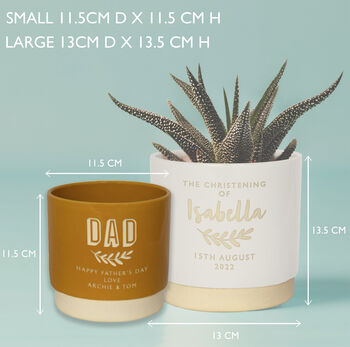 Personalised Birthday Indoor Plant Pot, 2 of 6