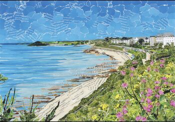 Castle Beach, Falmouth, Cornwall Card, 2 of 3