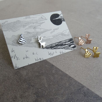 Reindeer And Christmas Tree Earrings, 12 of 12
